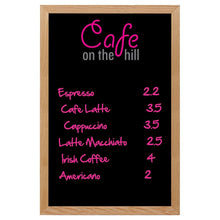 Load image into Gallery viewer, Wall Oak Frame Wet-Erase Board - 24"w x 36"h #WEFW2436 Min 1