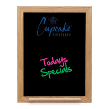 Load image into Gallery viewer, Wall Oak Frame Wet-Erase Board with Tray - 18"w x 24"h #WEFWL1824 Min 1