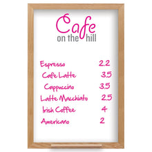 Load image into Gallery viewer, Wall Oak Frame Wet-Erase Board with Tray - 24"w x 36"h #WEFWL2436 Min 1