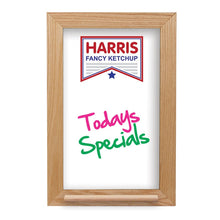 Load image into Gallery viewer, Wall Oak Frame Wet Erase Board with Tray - 12"w x 18"h #WEFWL1218 Min 1