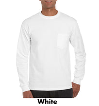 Load image into Gallery viewer, Gildan Ultra Cotton Long Sleeve Adult T-Shirt #AG2410 BP Unlimited, White Min 12