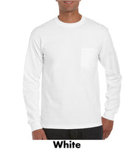 Load image into Gallery viewer, Gildan Ultra Cotton Long Sleeve Adult T-Shirt #AG2410 1 Color, White Min 12