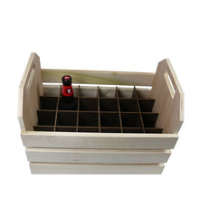 Load image into Gallery viewer, Wood Display Crate with Removable 24-Pocket Dividers #WDCB24 Min 1