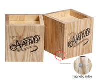 Load image into Gallery viewer, Wood Single Bottle Glorifier - Magnetic Sides #BPBGM001 Min 1