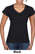 Load image into Gallery viewer, Gildan Softstyle Ladies V-Neck Tees #A64V00L Color - 2 Color Imprint Min12