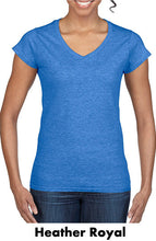 Load image into Gallery viewer, Gildan Softstyle Ladies V-Neck Tees #A64V00L Color - BP Unlimited Imprint Min12