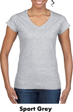 Load image into Gallery viewer, Gildan Softstyle Ladies V-Neck Tees #A64V00L Color - BP Unlimited Imprint Min12