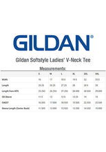 Load image into Gallery viewer, Gildan Softstyle Ladies V-Neck Tees #A64V00L White - 1 Color Imprint Min 12
