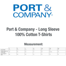 Load image into Gallery viewer, Personalized Port & Company++ Long Sleeve Cotton T-Shirt #APC54LS BP Unlimited, Colors Min 12