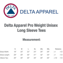 Load image into Gallery viewer, Delta Apparel Pro Weight Unisex Long Sleeve Tee #A61748 BP Unlimited, White Min 12