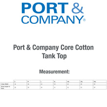 Load image into Gallery viewer, Personalized Port & Company++ Core Cotton Tank Top #APC54TT BP Unlimited, White Min 12