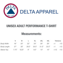 Load image into Gallery viewer, Customizable Delta Apparel Unisex Adult Performance Tee #A116535 BP Unlimited, Colors Min 12