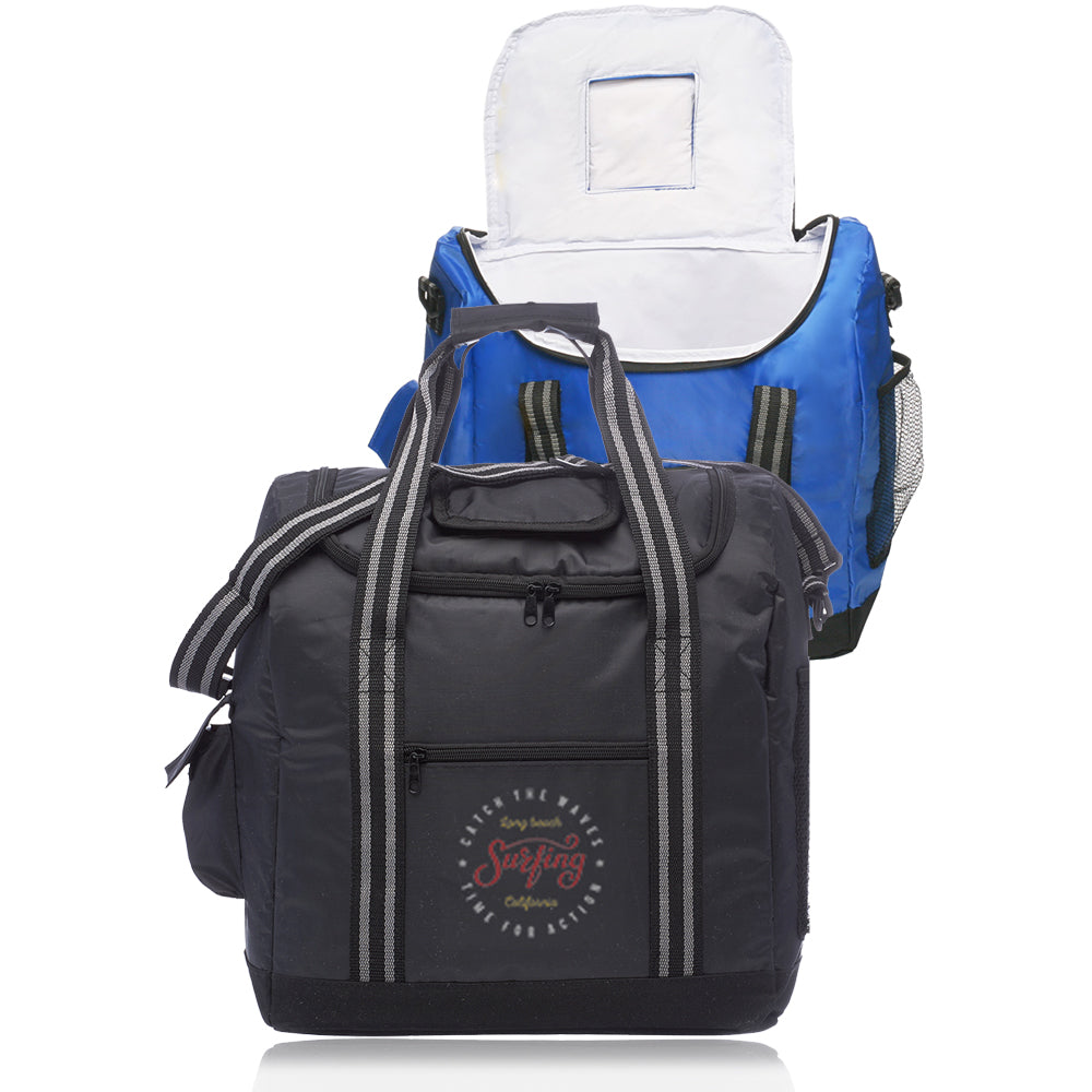 Flip Flap Insulated Cooler Lunch Bags #ALUN23 2 Color Imprint Min 12