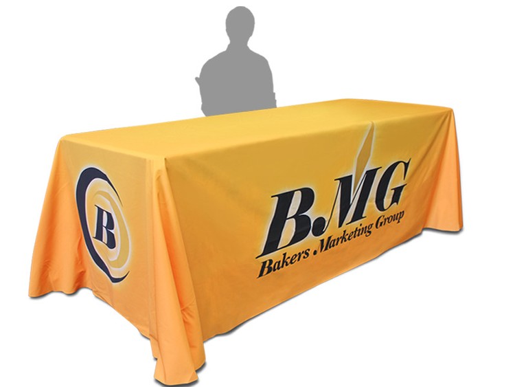 8ft Printed Non-Fitted Tablecloth #220023 8ft Min 1