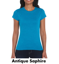 Load image into Gallery viewer, Ladies 4.5 oz 100% Cotton Preshrunk Tee #A64000L 1 Color, Colors Min 12
