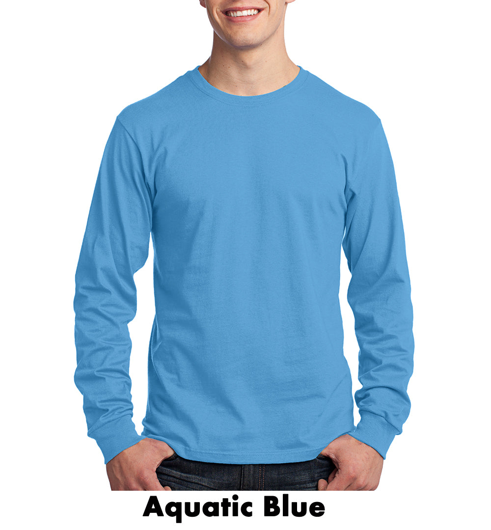 Personalized Port & Company++ Long Sleeve Cotton T-Shirt #APC54LS 2 Color, Colors Min 12