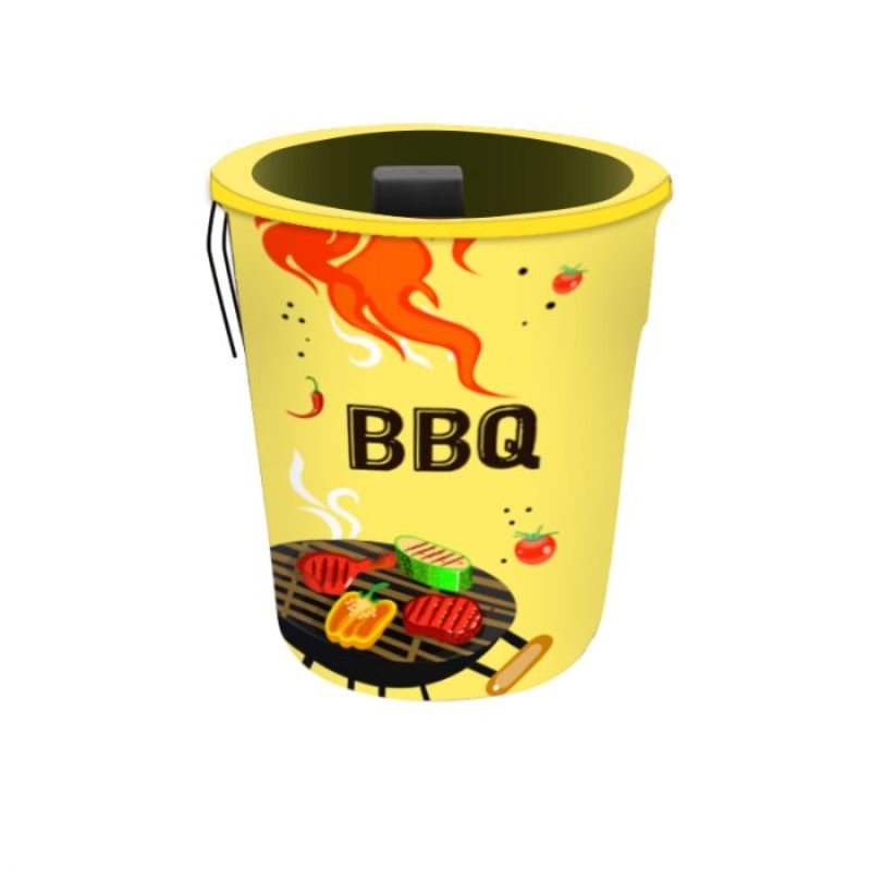 BBQ Pre Printed Fab-Can™ Yellow #BBQY-FABCAN Min 1