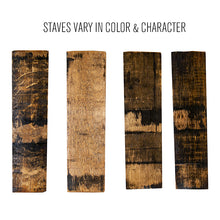 Load image into Gallery viewer, Barrel Stave Sampler Flight with Chalkboard Inserts - 3-slot #SPBRSTCB3 Min 1

