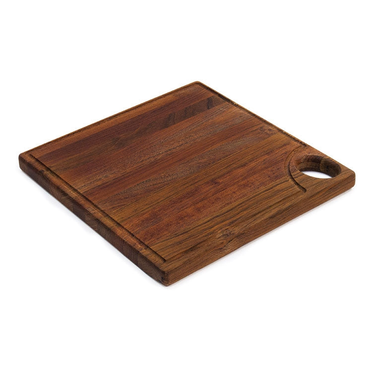 Brazilian Cherry Cutting Board - Edge Grain with Drip Groove - 12x12x1 #RCTBGH1212 Min 1