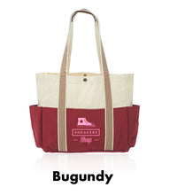 Load image into Gallery viewer, Dual Color Shoulder Tote Bags #ATOT29 2 Color Imprint Min 12
