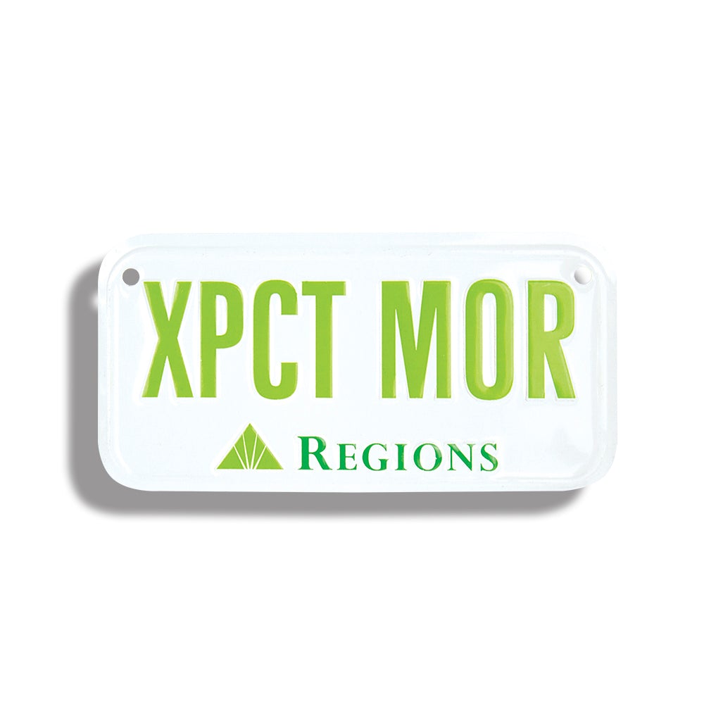 Custom Embossed Bicycle License Plate 3"x6" (4 Color Process) BP4C