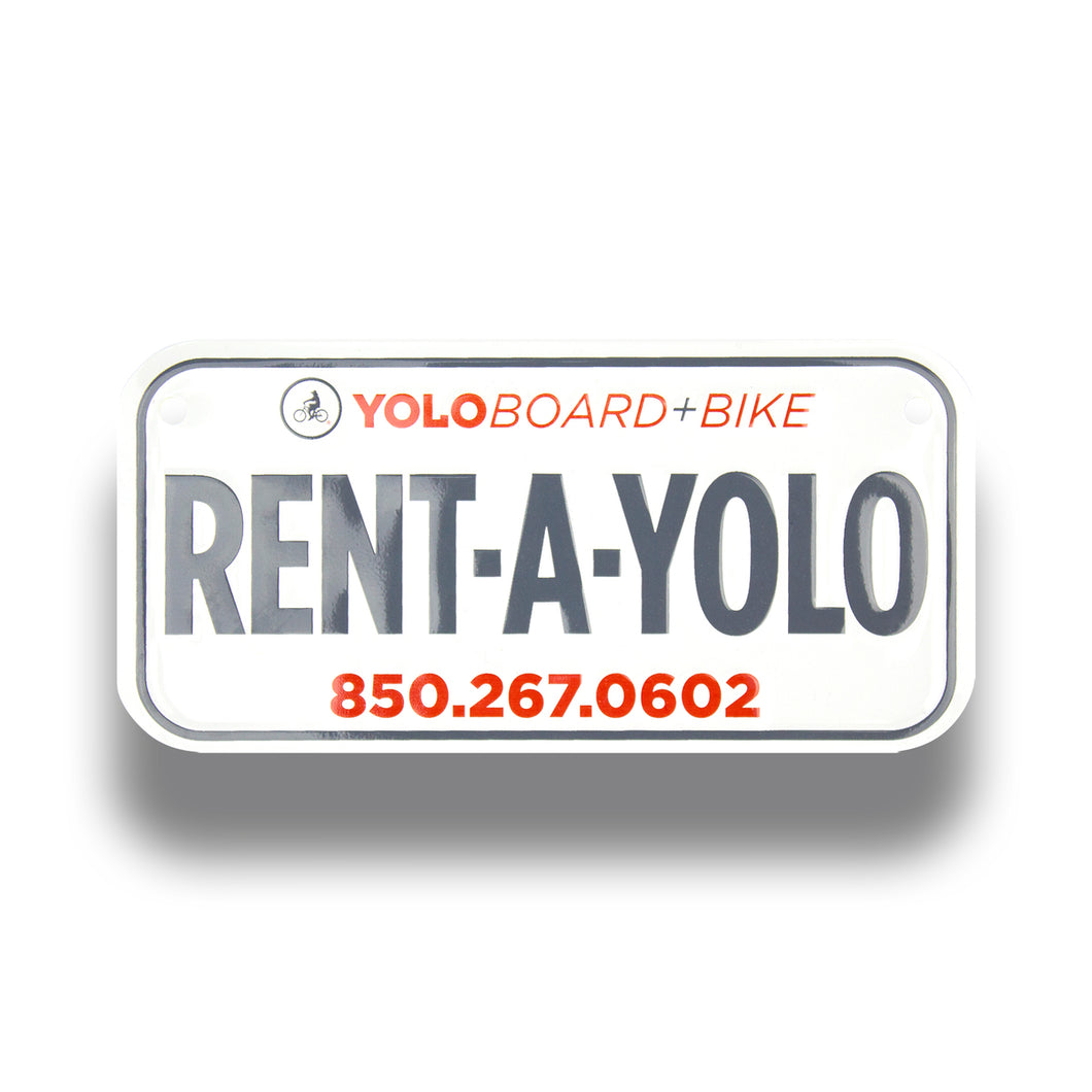 Custom Embossed Bicycle License Plate (3