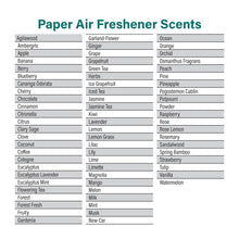 Load image into Gallery viewer, Custom Paper Air Fresheners (Custom Card) #PAFCC Custom Air Freshener w/Custom Card Min 2500
