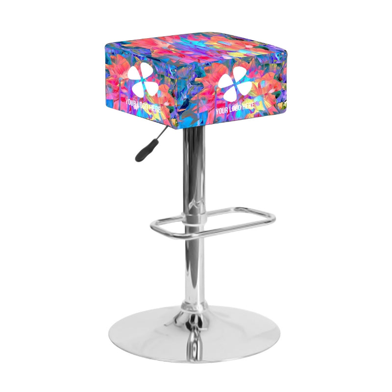 Custom Printed Square Contemporary Bar Stool #SQ-BAR-STL Min 1