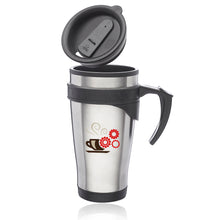 Load image into Gallery viewer, 16 oz. Sporty Stainless Steel Travel Mug #AST19 Color- BP Unlimited Imprint Min 12
