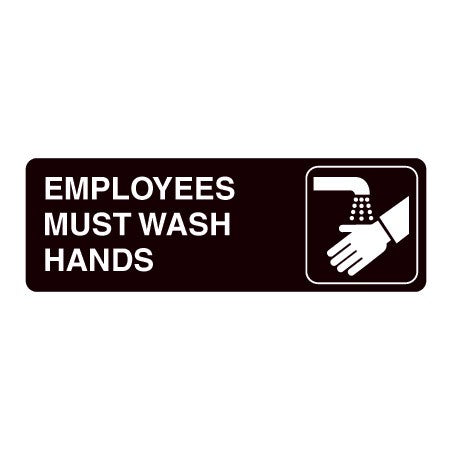 Employees Must Wash Hands Sign #FC9311 Min 1