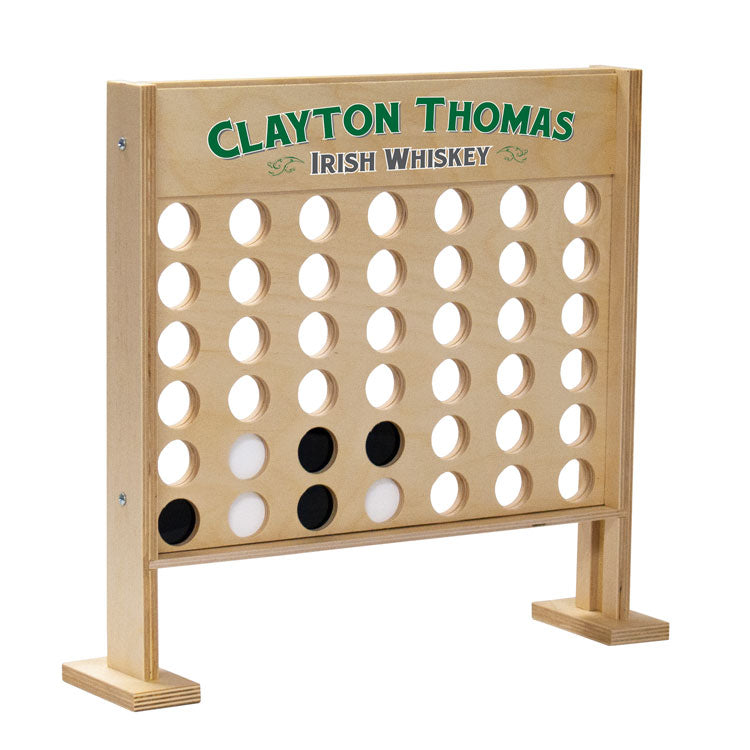 Four In A Row Game - Small Table Top (Printed Header) #PG4RW3PH Min 1