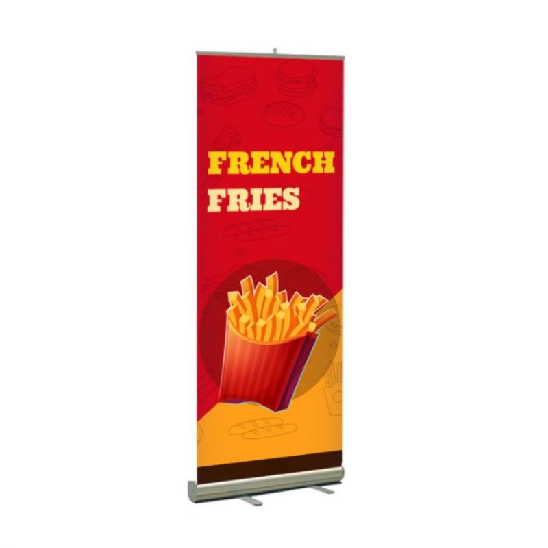 French Fries Pre Printed Premium Retractable Banner 33