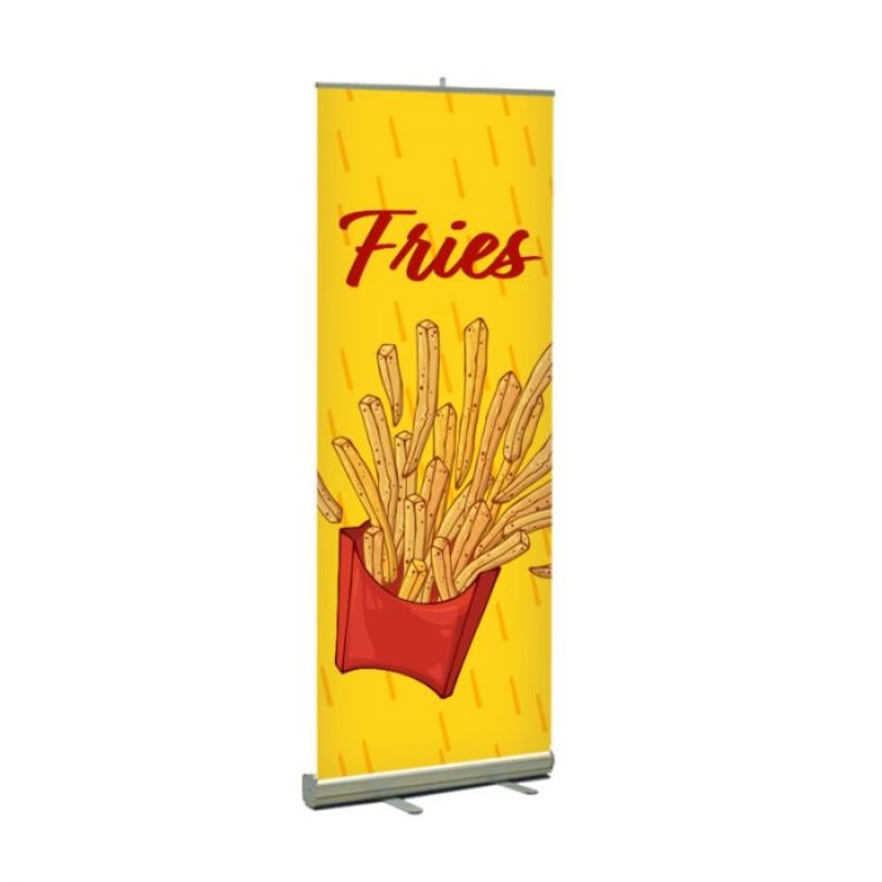 Fries Pre Printed Premium Retractable Banner 33