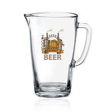 Load image into Gallery viewer, 42 oz. Napoles Glass Pitcher #A0674AL 2 Color Imprint Min 12
