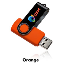 Load image into Gallery viewer, 8 GB Swivel USB Drive #AUSB0028GB 2 Color Imprint Min 12
