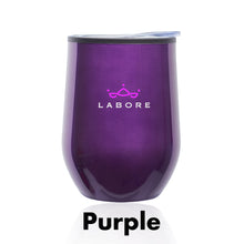 Load image into Gallery viewer, 12 oz. Shelby Stemless Wine Glass with lid #ASW47 Color- 1 Color Imprint Min 12
