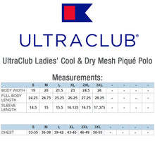 Load image into Gallery viewer, UltraClub Ladies&#39; Cool &amp; Dry Mesh Pique Polo Shirt #A8210L 2 Color Min 12

