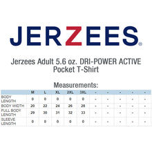 Load image into Gallery viewer, Jerzees Adult DRI-POWER ACTIVE Pocket Shirt #A29P 2 Color, White Min 12
