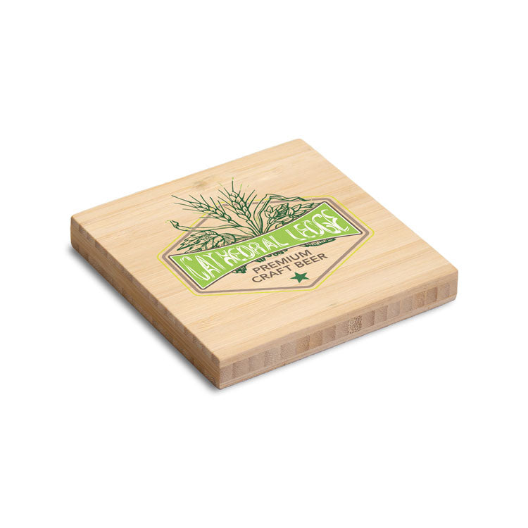 Square Bamboo Coaster - 4