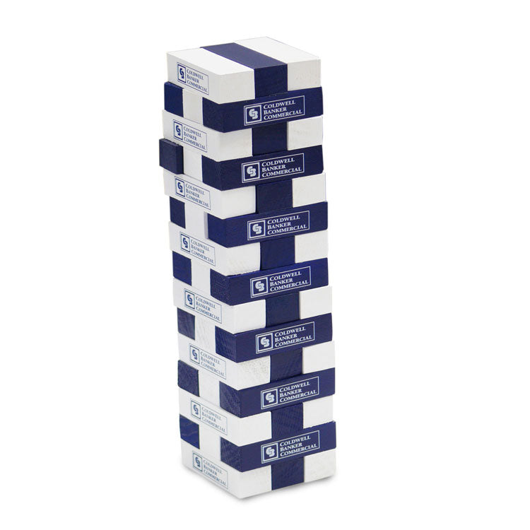 Tabletop Toppling Tower Blocks Game (2 Custom Imprint and 2 Custom Color Finishes) #PGJT2PR2FC2 Min 1