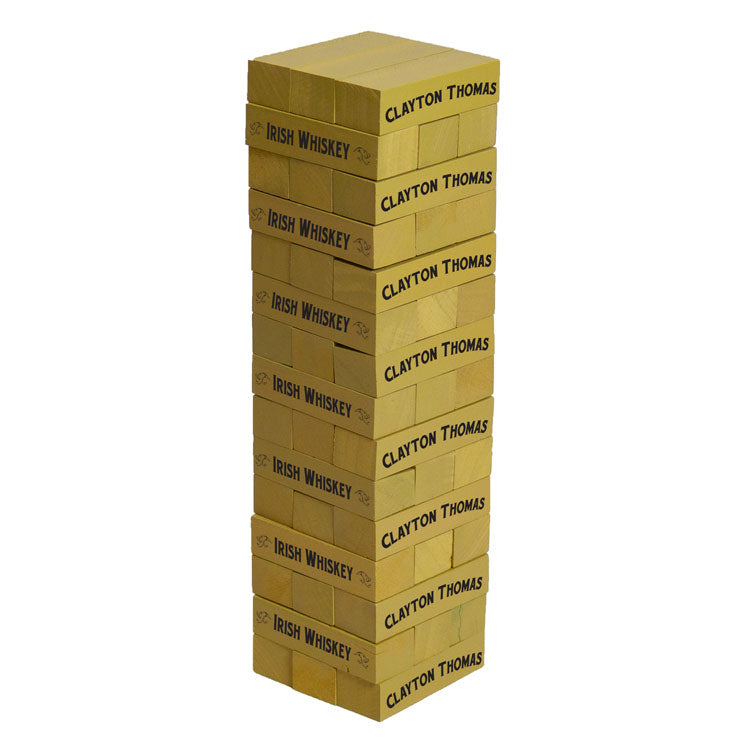 Tabletop Toppling Tower Blocks Game (W/ 2 Custom Imprints and 1 Custom Color Finish) #PGJT2PR2FC Min 1