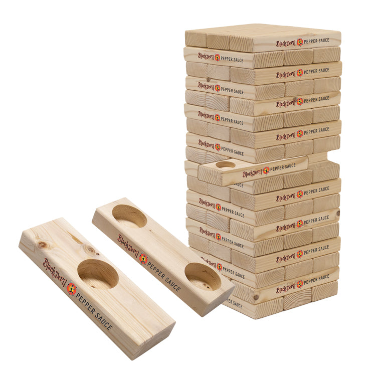 Tipsy Toppling Tower W/ Shot Holders - Imprinted #PGJTTSHPR1 Min 1