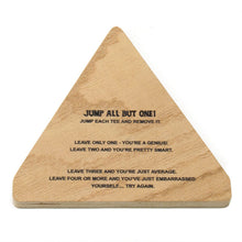 Load image into Gallery viewer, Triangle Peg Game with Extra Imprint Area #PGTP002 Min 1
