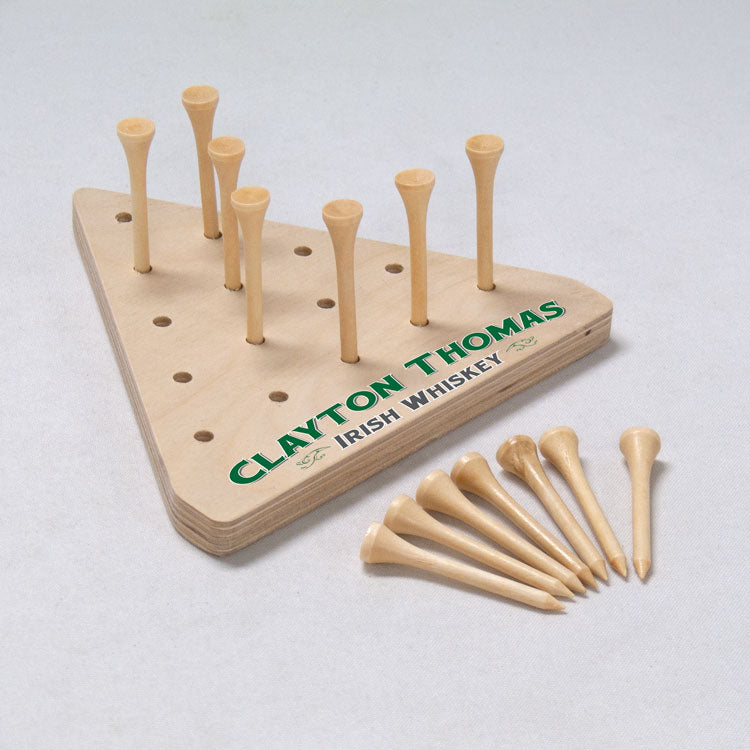 Triangle Peg Game with Extra Imprint Area #PGTP002 Min 1
