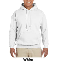 Load image into Gallery viewer, Gildan Adult Hooded Sweatshirt #A18500 1 Color, White Min 12
