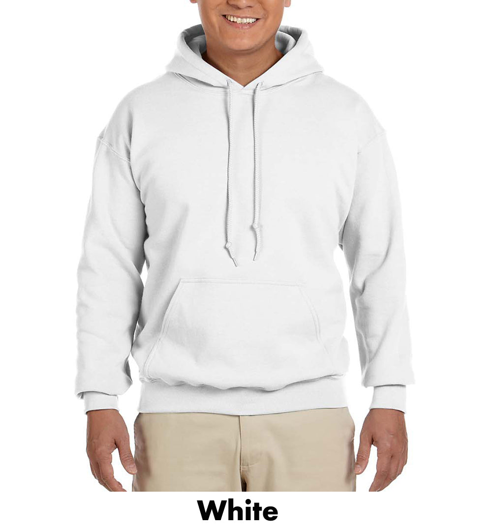 Gildan Adult Hooded Sweatshirt #A18500 1 Color, White Min 12