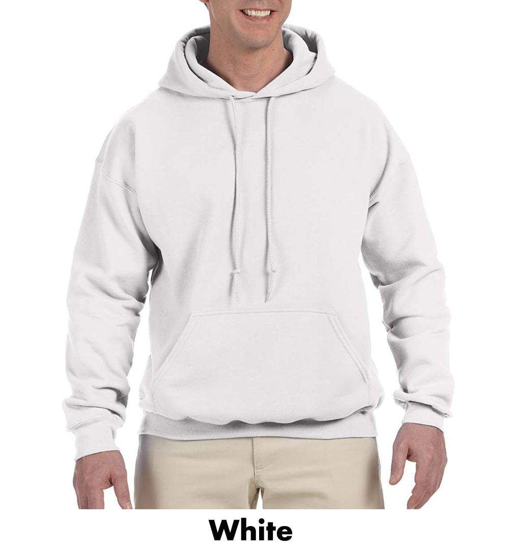 Gildan++ DryBlend Pullover Hooded Sweatshirt #A12500 BP Unlimited, White Min 12