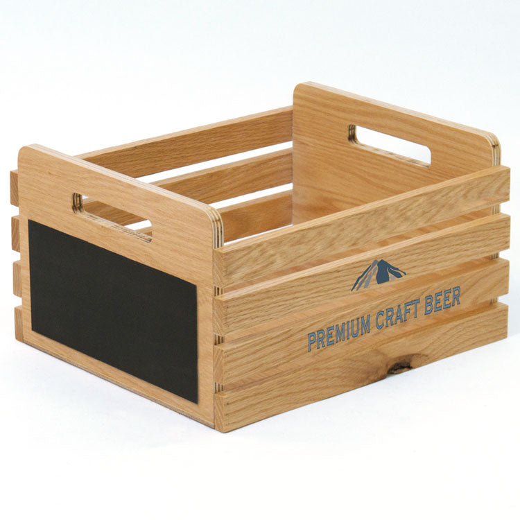 Wood Display Crate with Chalkboard Sides #WDCSC10 Min 1